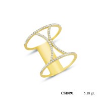  Silver Ring with stone CSD091-925K