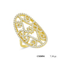  Silver Ring with stone CSD094-925K