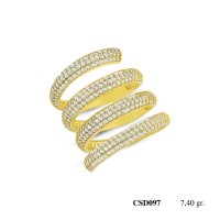 Silver Ring with stone CSD097-925K