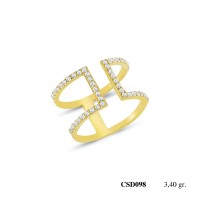  Silver Ring with stone CSD098-925K