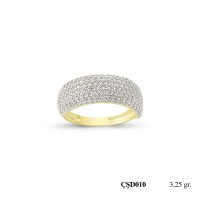  Silver Ring with stone CSD10-925K