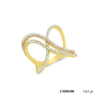  Silver Ring with stone CSD100-925K