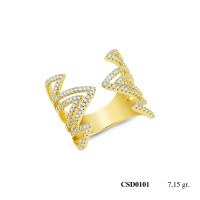  Silver Ring with stone CSD101-925K