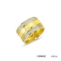  Silver Ring with stone CSD102-925K