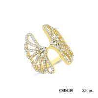  Silver Ring with stone CSD106-925K