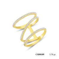  Silver Ring with stone CSD109-925K