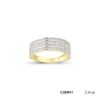  Silver Ring with stone CSD11-925K