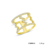  Silver Ring with stone CSD111-925K