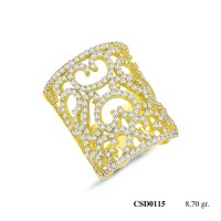  Silver Ring with stone CSD115-925K