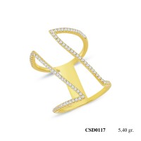  Silver Ring with stone CSD117-925K