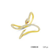  Silver Ring with stone CSD118-925K