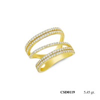  Silver Ring with stone CSD119-925K