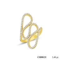  Silver Ring with stone CSD121-925K
