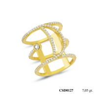  Silver Ring with stone CSD127-925K
