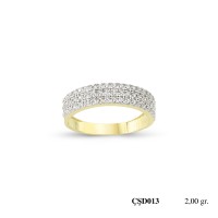  Silver Ring with stone CSD13-925K