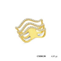  Silver Ring with stone CSD130-925K