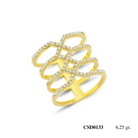  Silver Ring with stone CSD133-925K