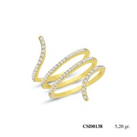  Silver Ring with stone CSD138-925K