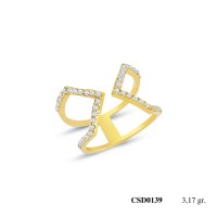  Silver Ring with stone CSD139-925K