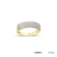  Silver Ring with stone CSD14-925K