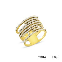  Silver Ring with stone CSD140-925K