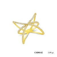  Silver Ring with stone CSD142-925K