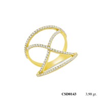  Silver Ring with stone CSD143-925K