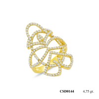  Silver Ring with stone CSD144-925K
