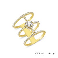  Silver Ring with stone CSD145-925K