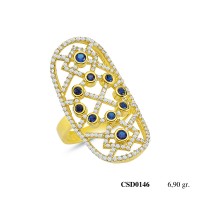  Silver Ring with stone CSD146-925K