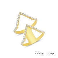  Silver Ring with stone CSD149-925K