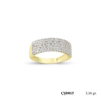  Silver Ring with stone CSD15-925K