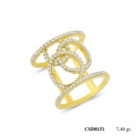  Silver Ring with stone CSD151-925K