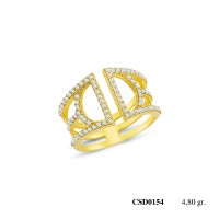  Silver Ring with stone CSD154-925K