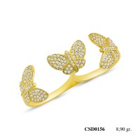  Silver Ring with stone CSD156-925K