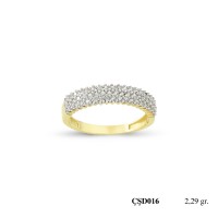  Silver Ring with stone CSD16-925K