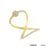  Silver Ring with stone CSD162-925K