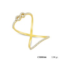  Silver Ring with stone CSD166-925K