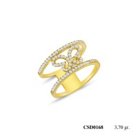  Silver Ring with stone CSD168-925K