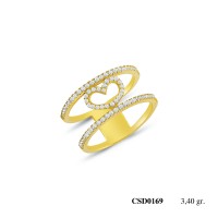  Silver Ring with stone CSD169-925K