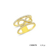 Silver Ring with stone CSD170-925K