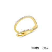  Silver Ring with stone CSD171-925K