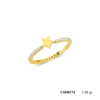  Silver Ring with stone CSD174-925K