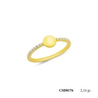  Silver Ring with stone CSD176-925K