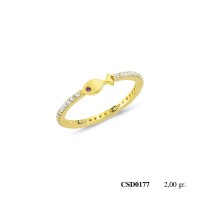  Silver Ring with stone CSD177-925K
