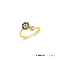  Silver Ring with stone CSD182-925K