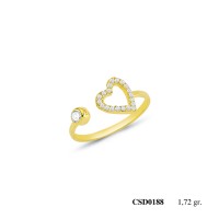  Silver Ring with stone CSD188-925K
