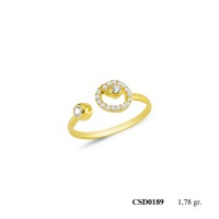  Silver Ring with stone CSD189-925K
