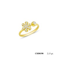 Silver Ring with stone CSD190-925K