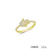  Silver Ring with stone CSD196-925K